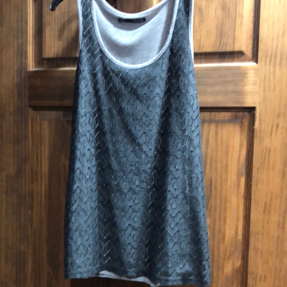 Gray Sleeveless Women's Top